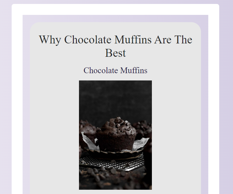 Chocolate Muffins App